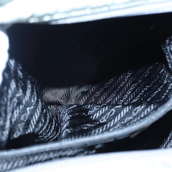 PRADA Tote Bag Nylon Gray Silver Auth - Picture 14 of 16